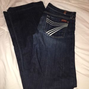7FAM- Dark wash Dojo jeans